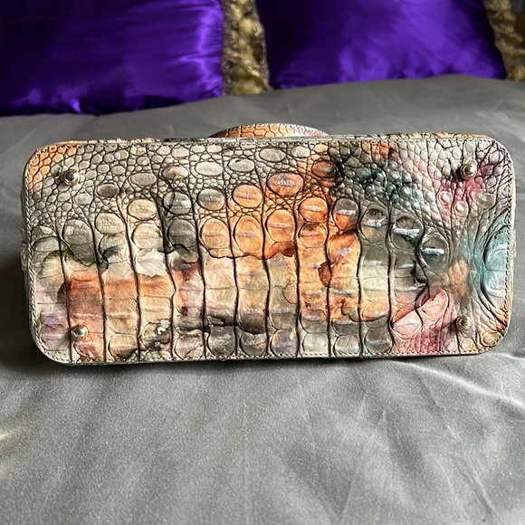 Brahmin Gemstone Duxbury Satchel Leather Crossbody - Picture 5 of 7